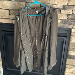 Free People Green Jacket